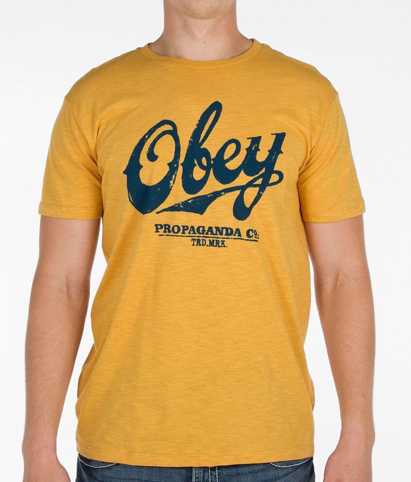 OBEY Classic Script T-Shirt front view