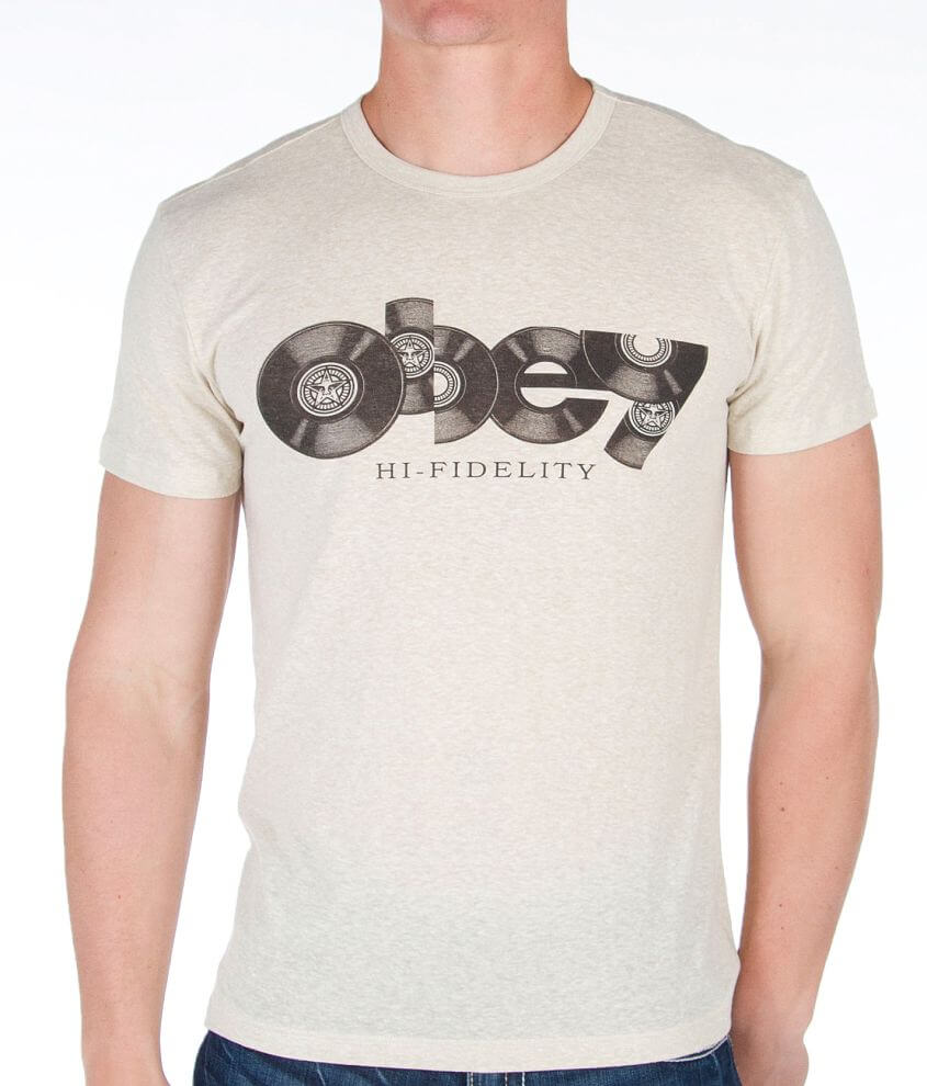 OBEY Record Type T-Shirt front view