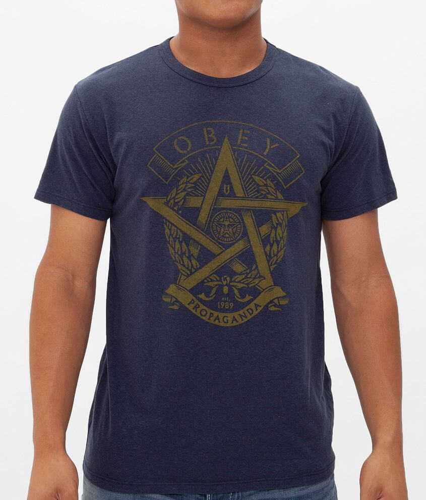 OBEY Wreath Star T-Shirt front view