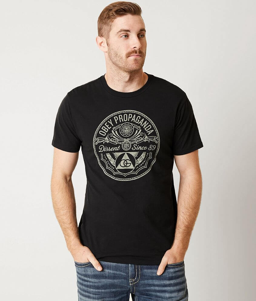 OBEY Pyramid of Dissent T-Shirt - Men's T-Shirts in Black | Buckle