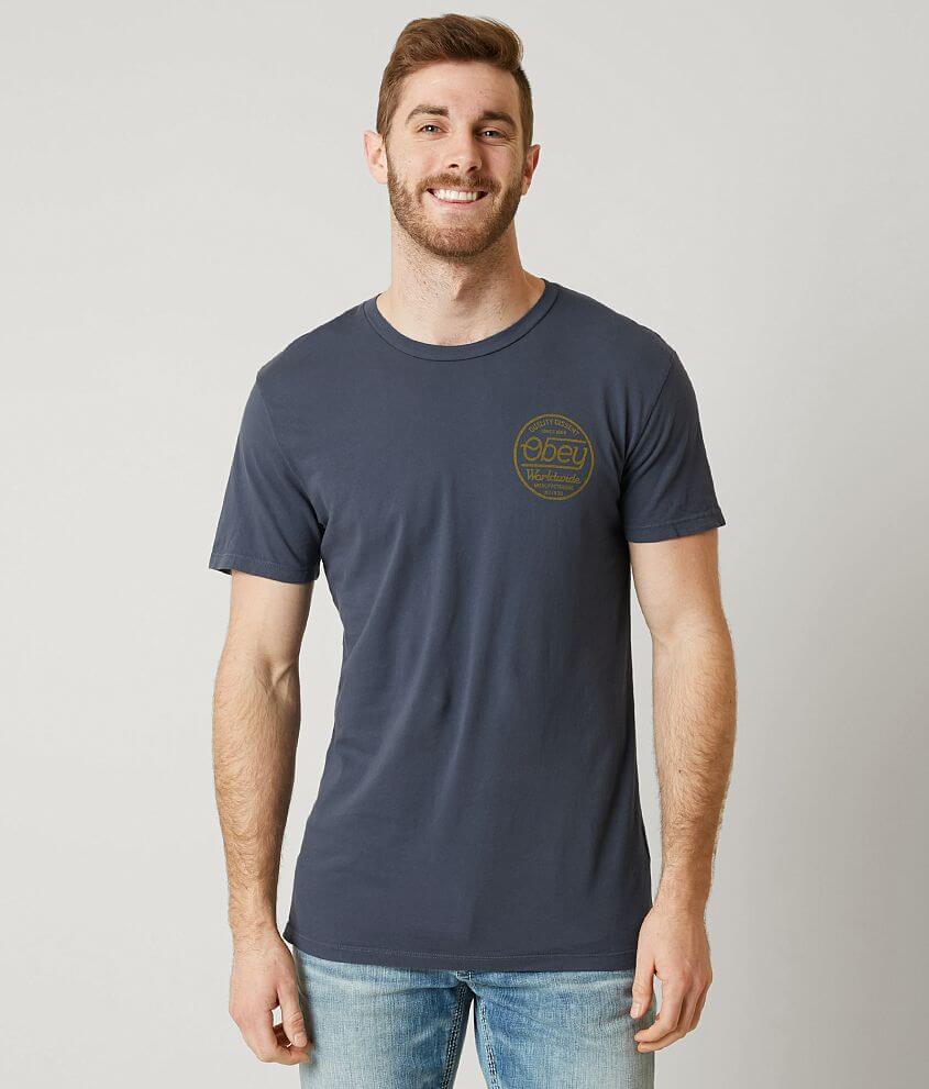OBEY Worldwide T-Shirt - Men's T-Shirts in Navy | Buckle