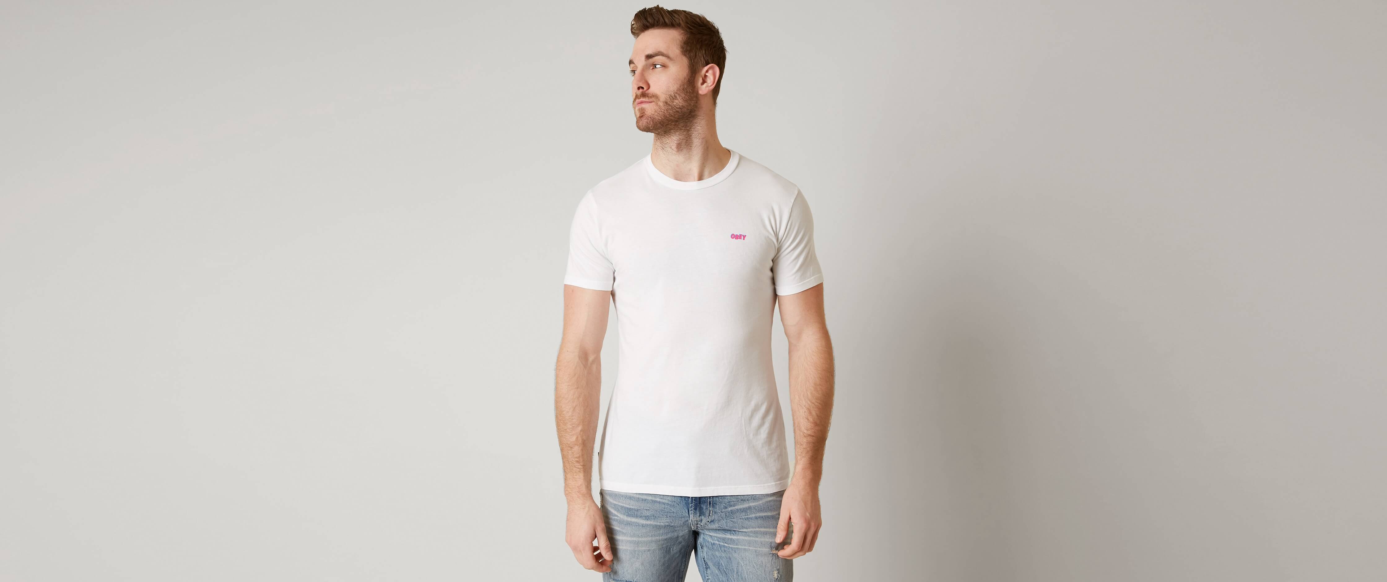 Image of OBEY Jumbled Split T-Shirt