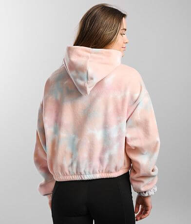 OBEY Russett Fleece Cropped Hoodie back view
