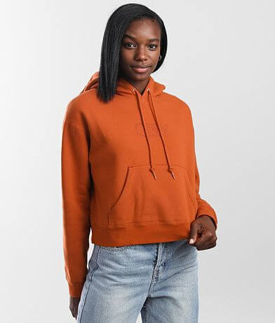 Orange obey hoodie best sale