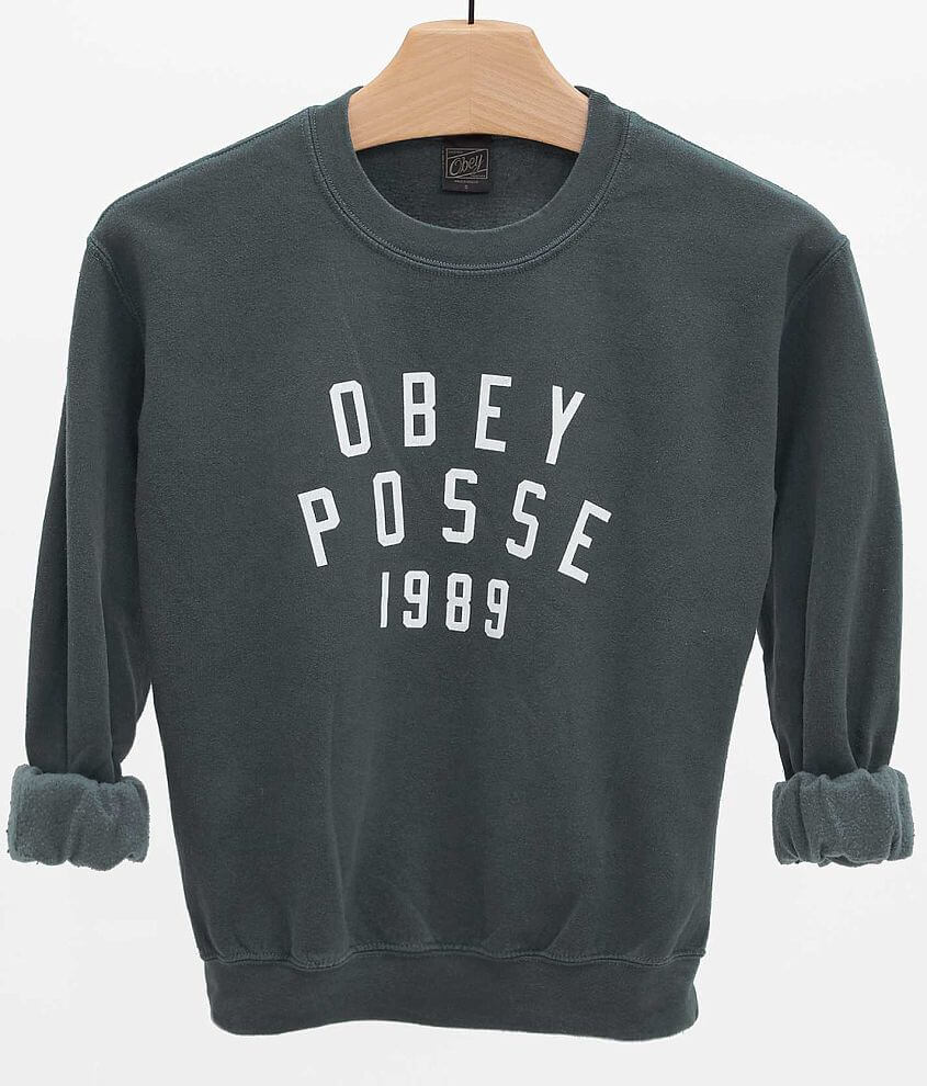 OBEY Phys Ed Throwback Sweatshirt front view