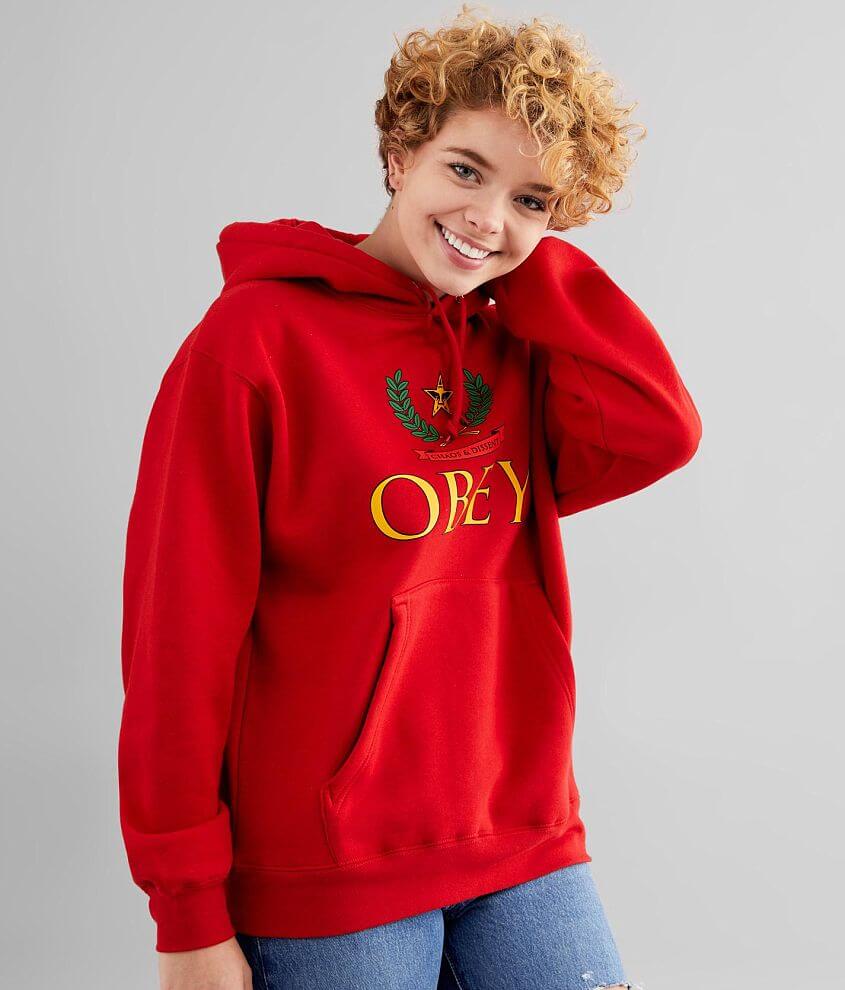 OBEY Obbedire Hooded Sweatshirt front view