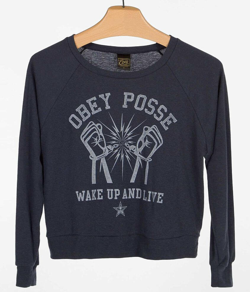 OBEY Wake Up &#38; Live Sweatshirt front view
