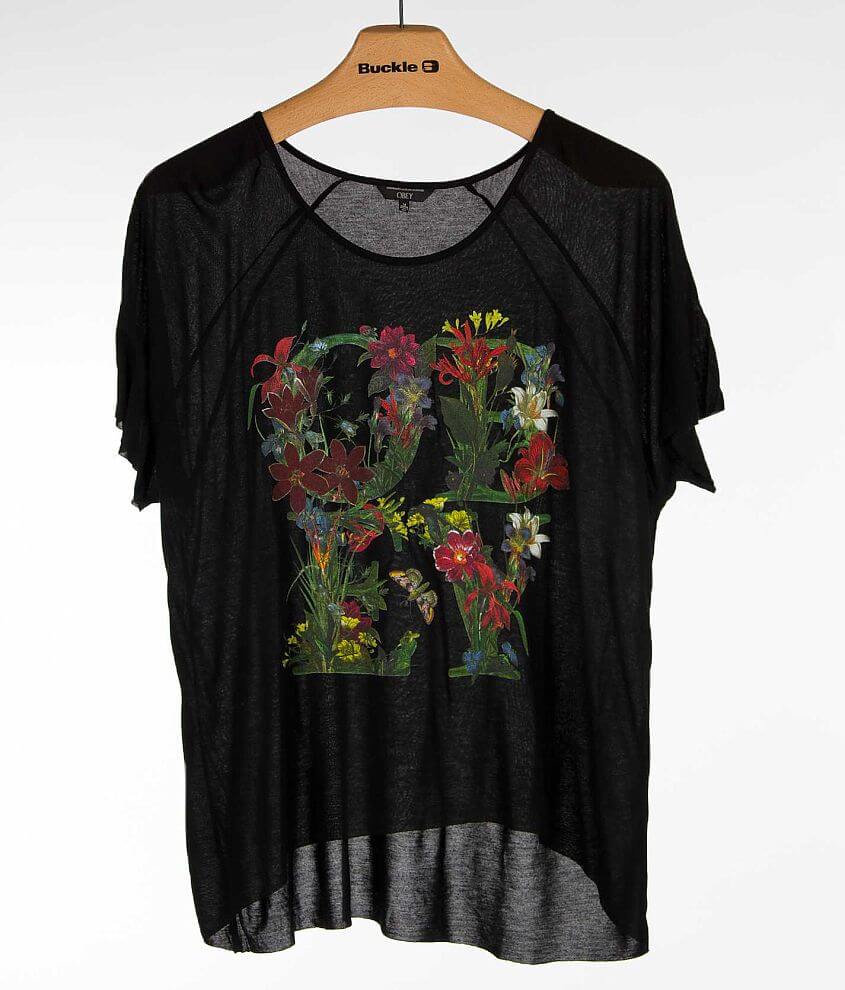 OBEY Flower Type T-Shirt front view