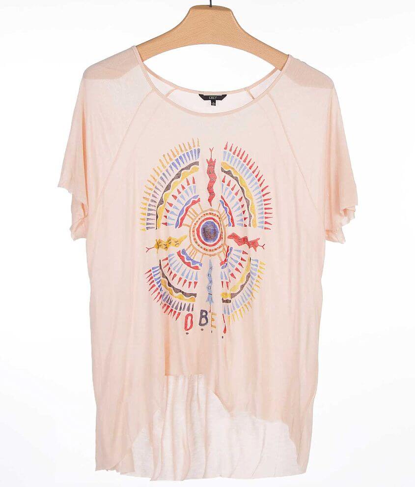 OBEY Sand Pearl T-Shirt front view