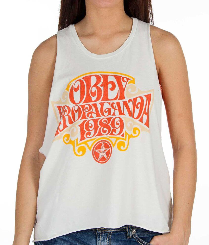 OBEY Black Light T-Shirt front view