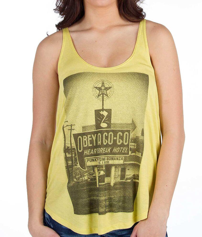 OBEY A Go-Go Melody Tank Top front view