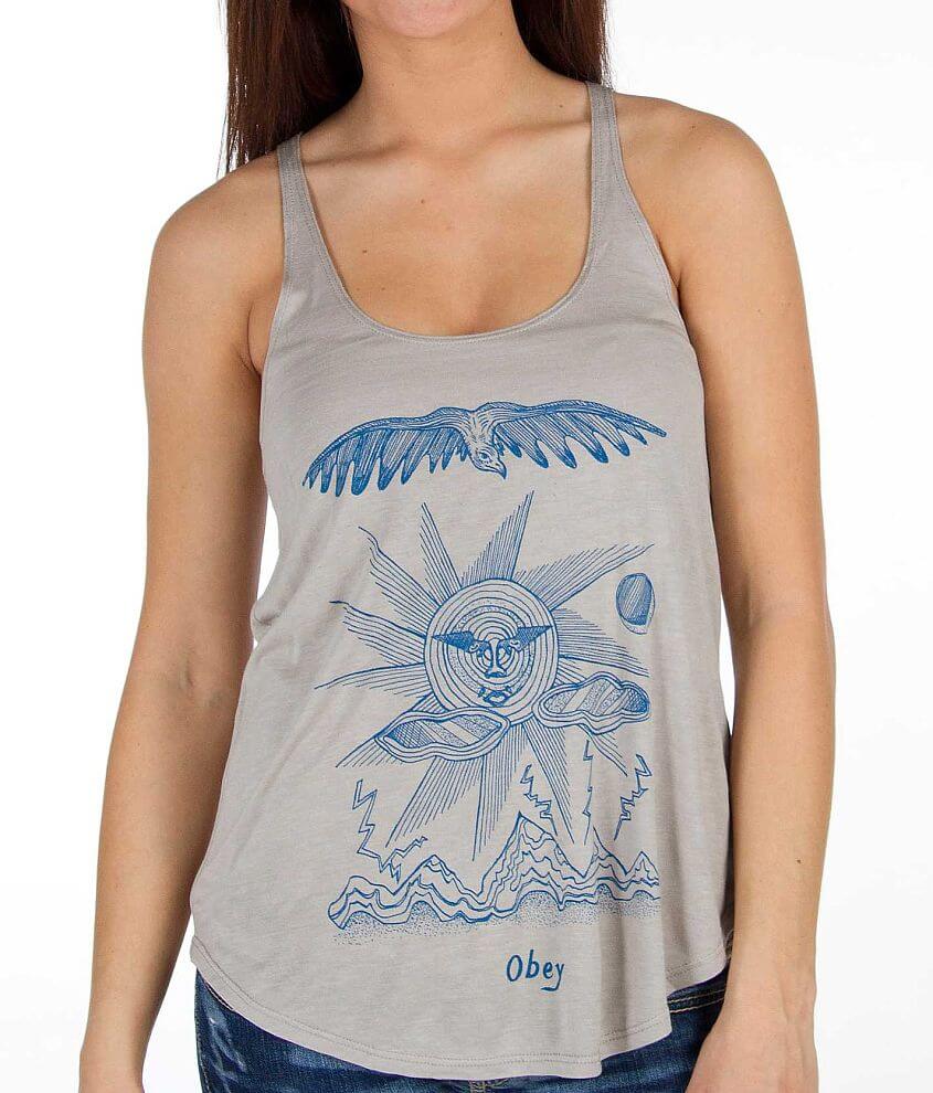 OBEY Storm On The Horizon Tank Top front view