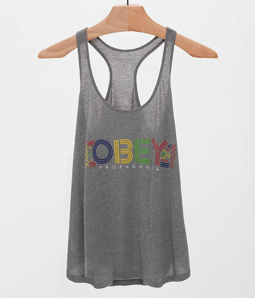 OBEY Pret A Mourir Tank Top front view