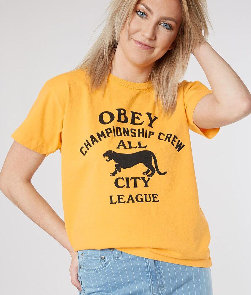 OBEY All City Panther T-Shirt front view