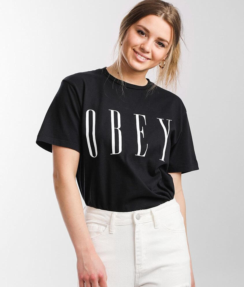 Obey t shirt femme sale