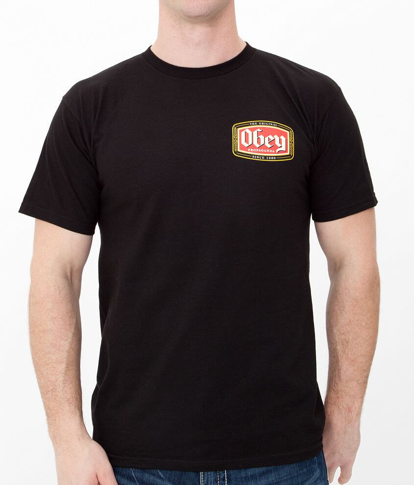 OBEY Original Lager T-Shirt - Men's T-Shirts in Black | Buckle