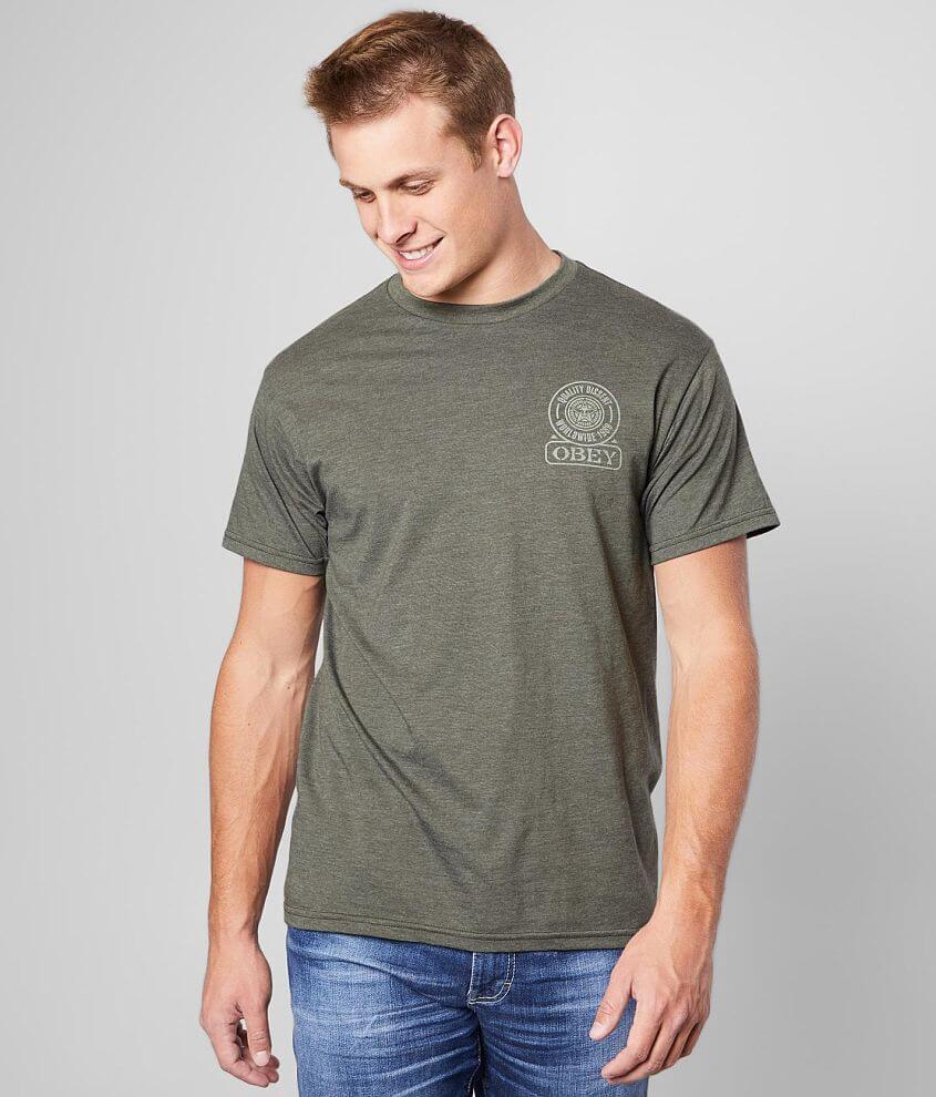 OBEY Quality Dissent T-Shirt - Men's T-Shirts in Olive Heather | Buckle