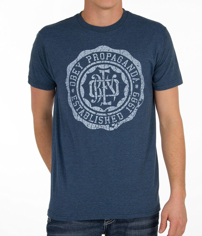 OBEY College Crest T-Shirt front view