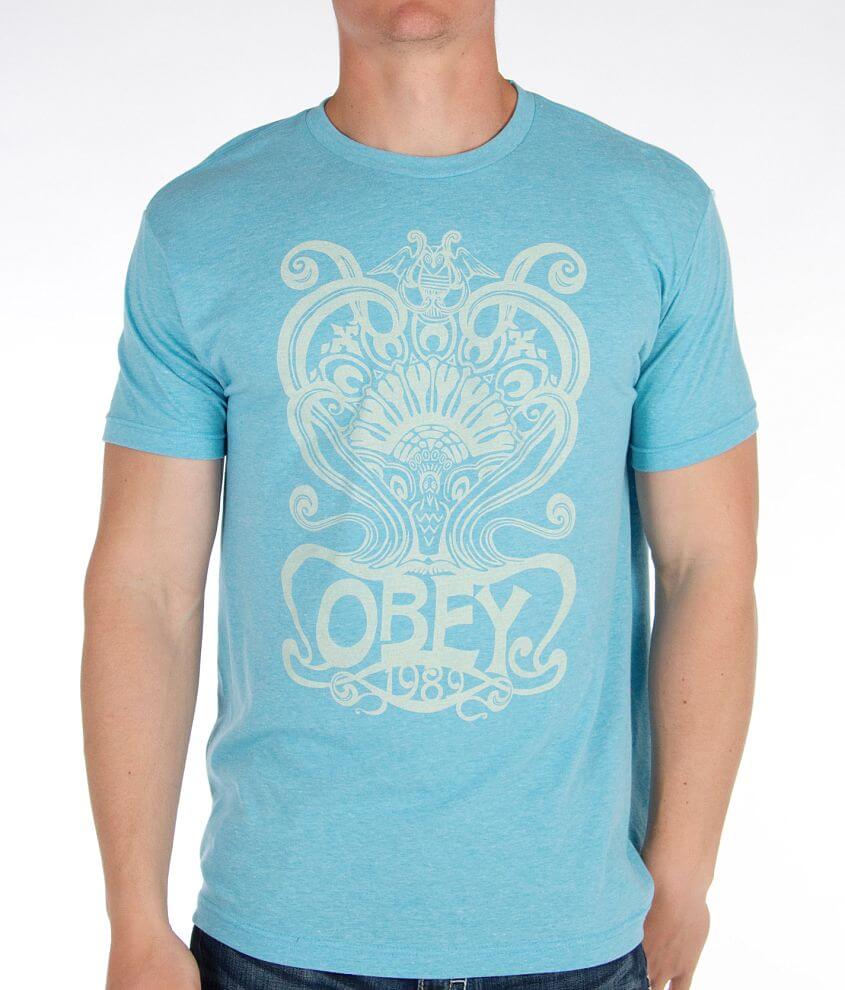 OBEY Nouveau Crest T-Shirt front view