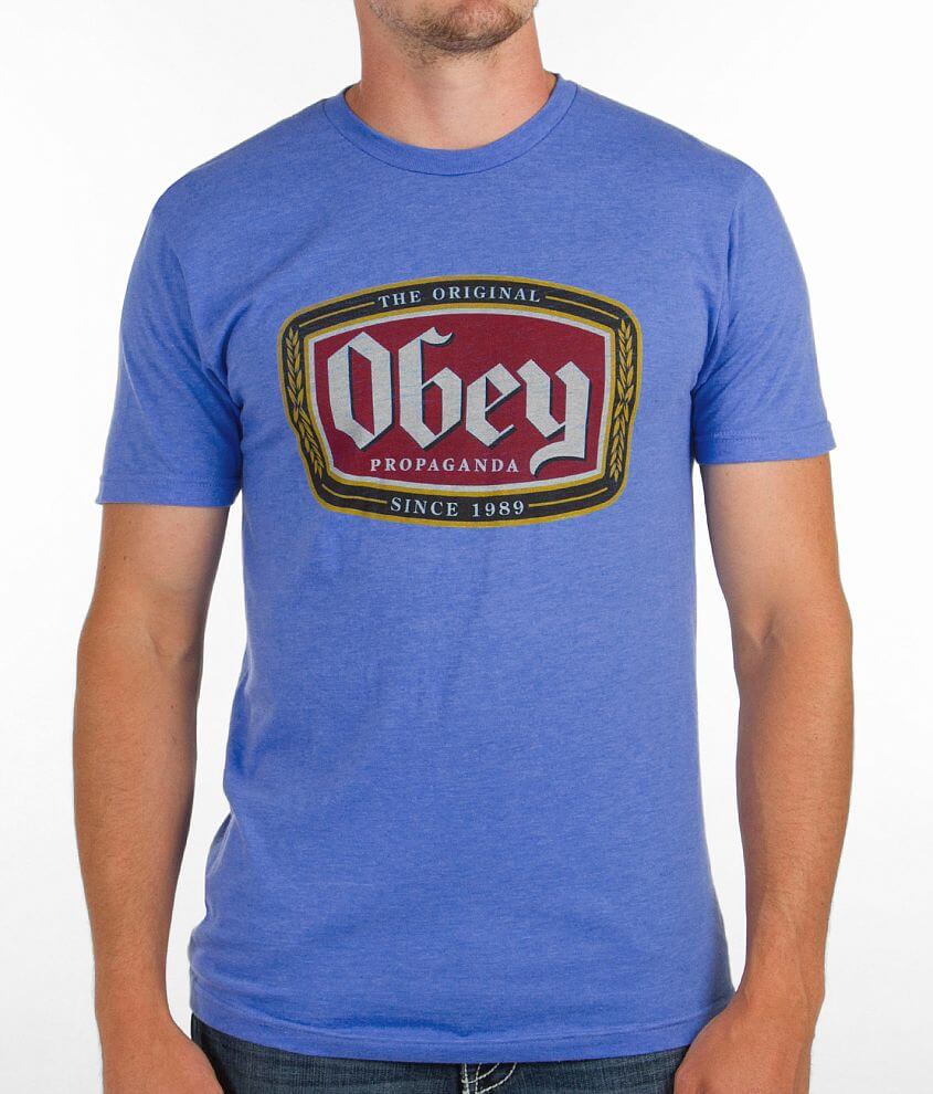 OBEY Original Lager T-Shirt - Men's T-Shirts in Royal Heather | Buckle
