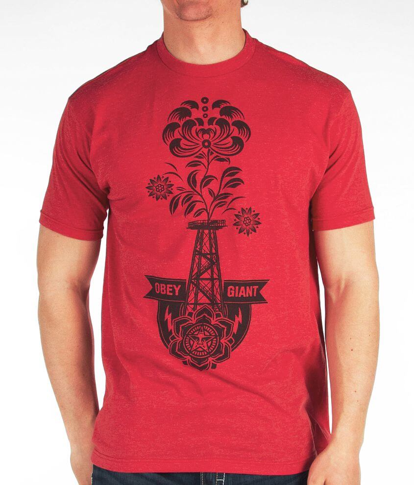 OBEY Oil Rigged T-Shirt front view