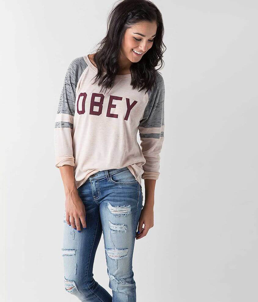 OBEY Collegiate Top front view