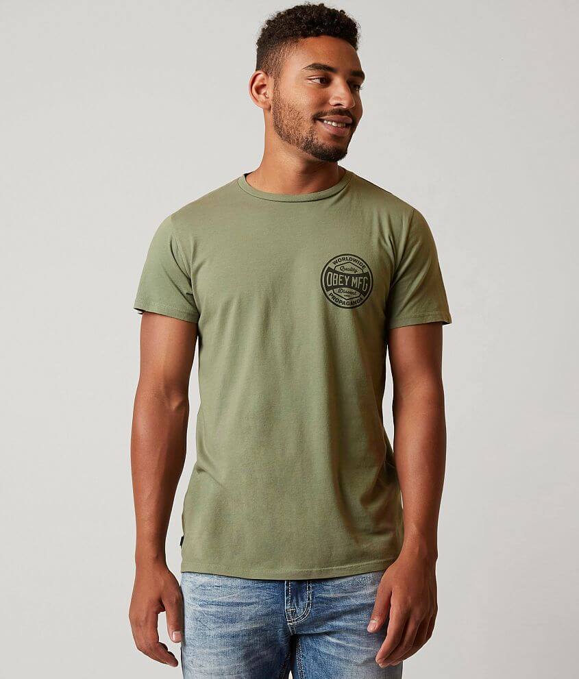 OBEY Dissent & Propaganda T-Shirt - Men's T-Shirts in Light Army | Buckle