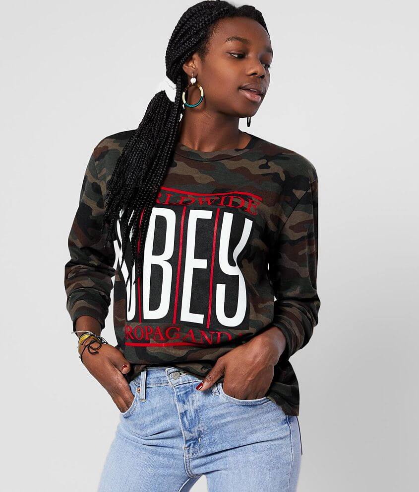 OBEY T-Shirt - Women's T-Shirts in Camo Buckle