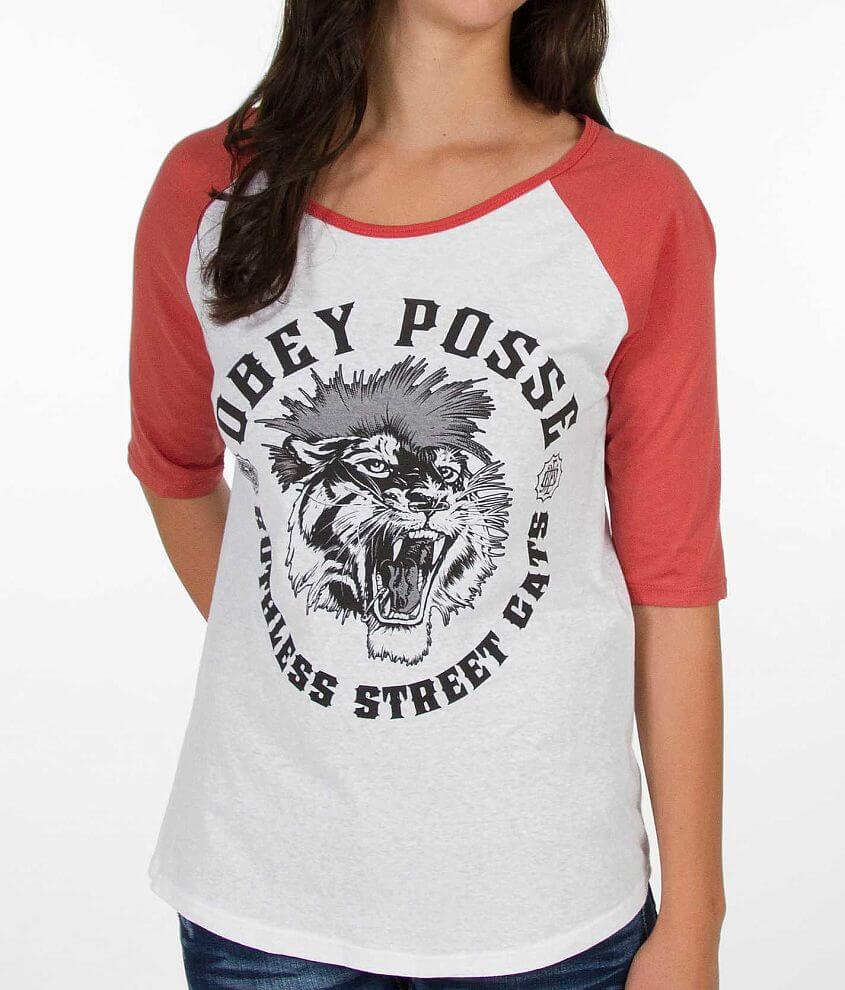 OBEY Street Cats T-Shirt front view