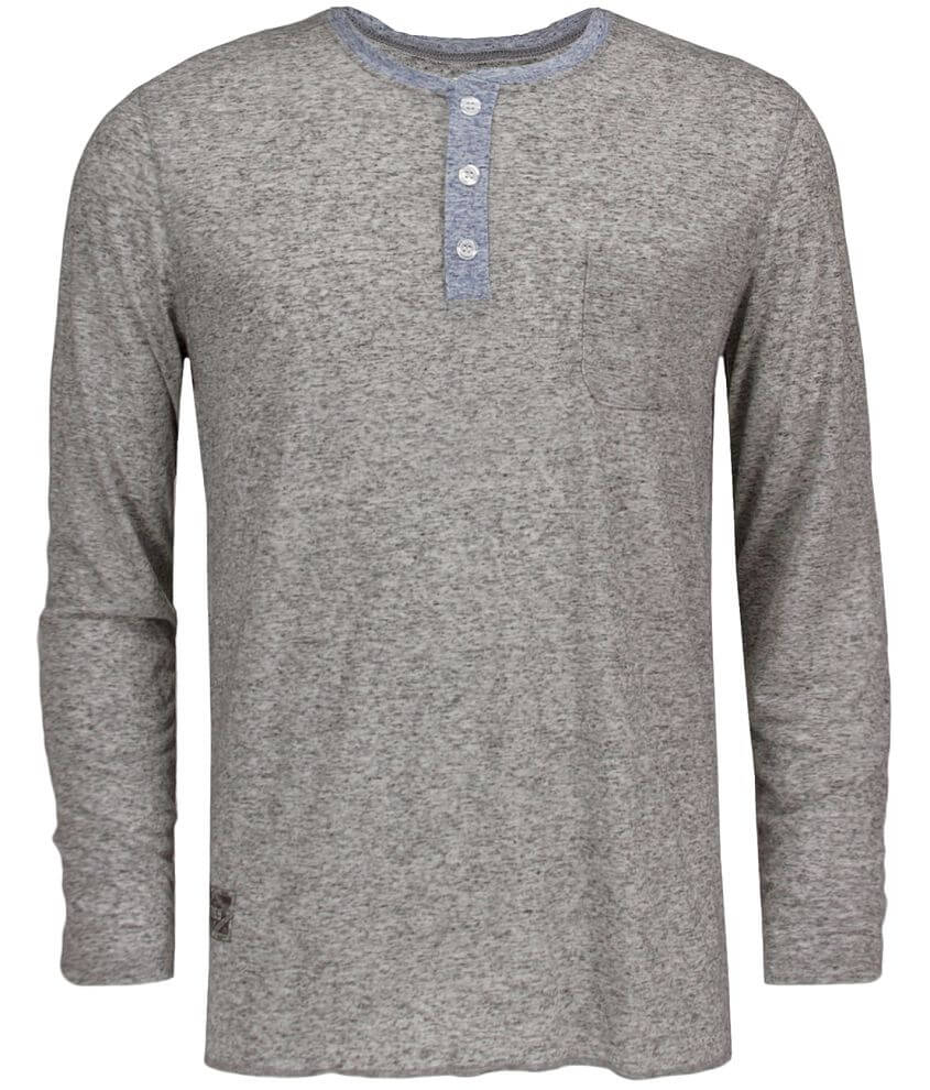 OBEY Tri Nep Henley front view