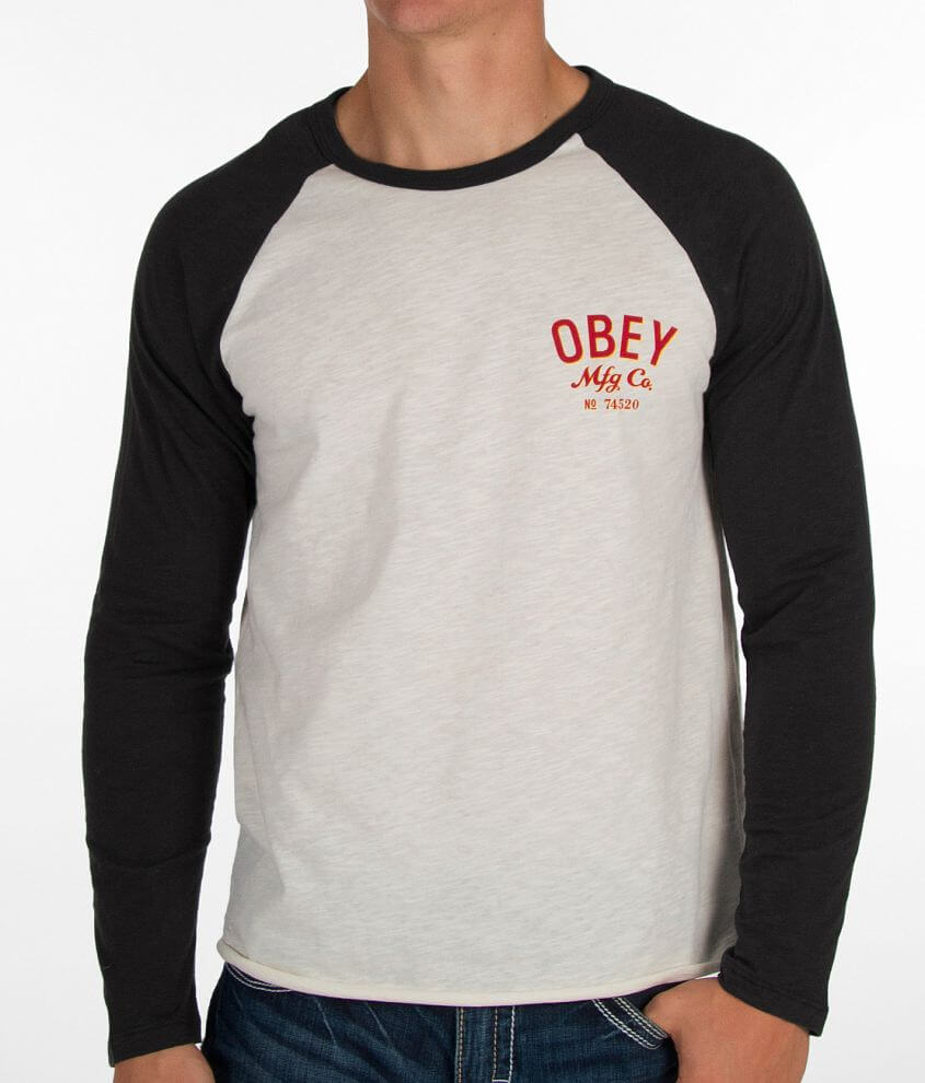 OBEY MFG T-Shirt - Men's T-Shirts in Natural Jet Black | Buckle