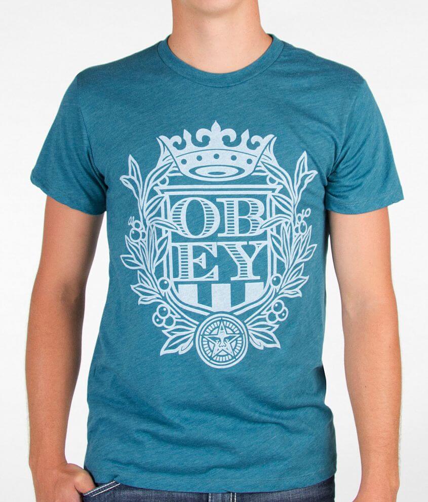 OBEY Berry Crest T-Shirt front view