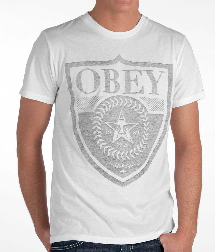 OBEY Low Life Shield T-Shirt front view