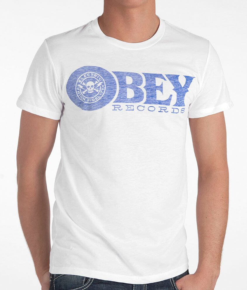 OBEY Records T-Shirt front view