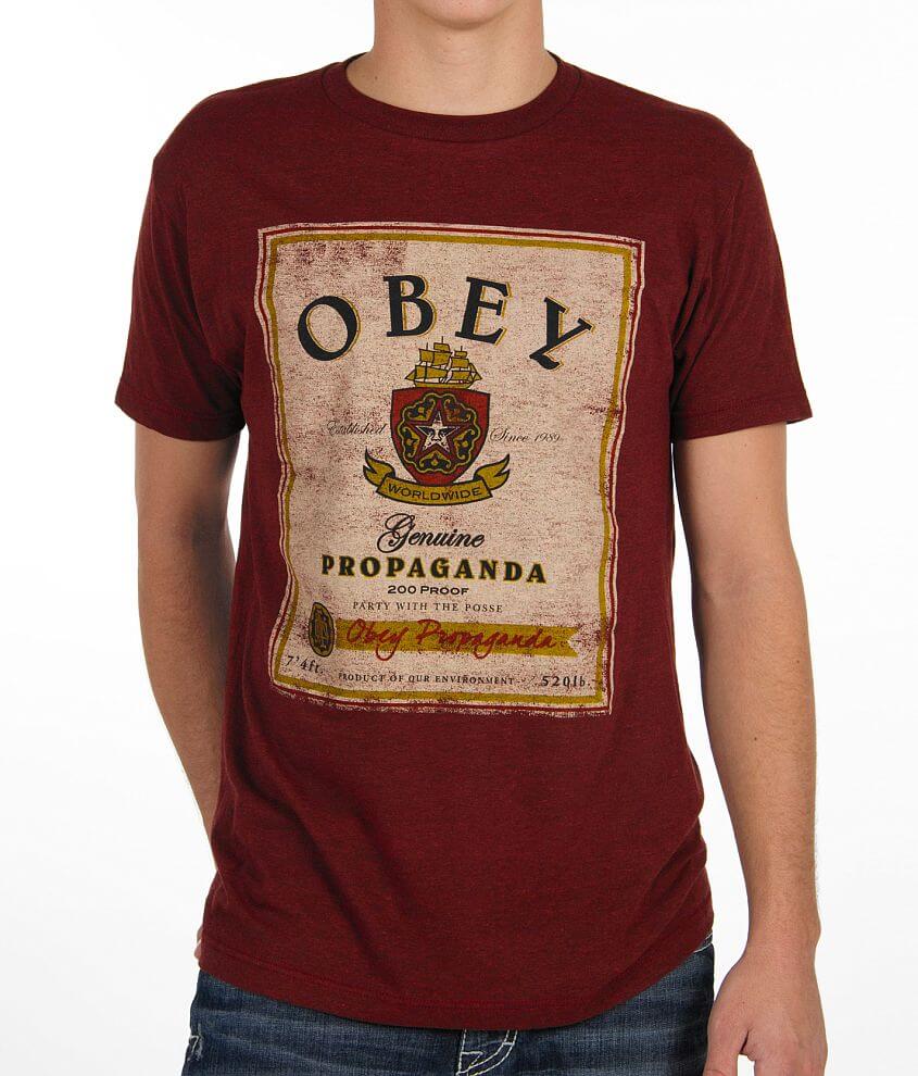 OBEY Whiskey T-Shirt front view