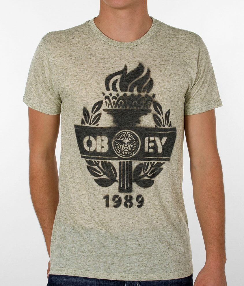 OBEY Victory Stencil T-Shirt front view