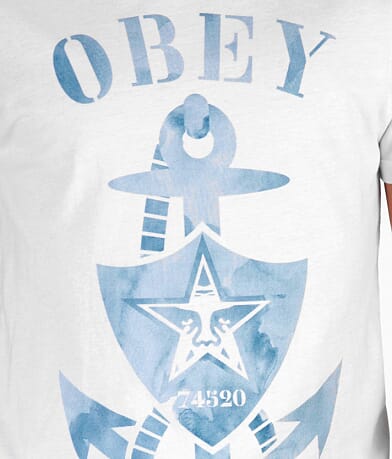 OBEY Anchor T-Shirt front detail view