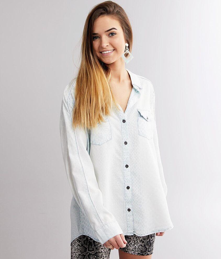 Vintage Havana Bleach Washed Shirt - Women's Shirts/Blouses in