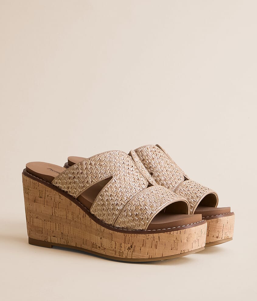 Flynn Raffia Wedge Sandal - thumbnail 2
