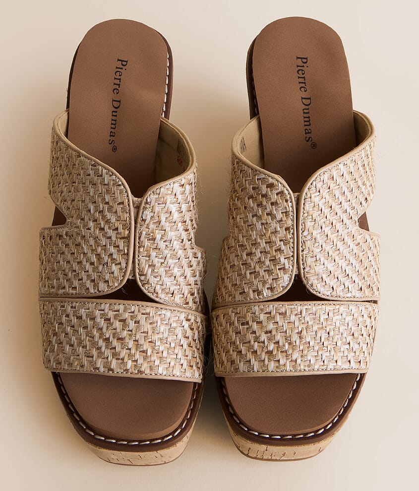 Flynn Raffia Wedge Sandal - thumbnail 4