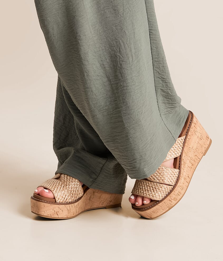 Flynn Raffia Wedge Sandal - thumbnail 6