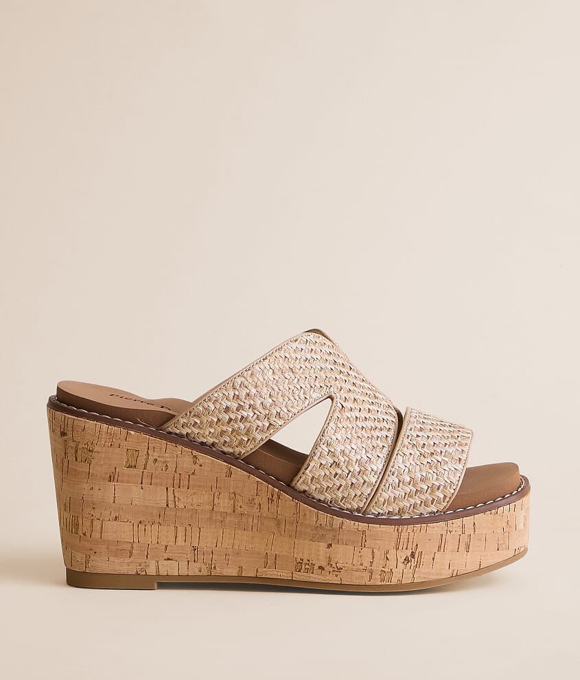 Flynn Raffia Wedge Sandal
