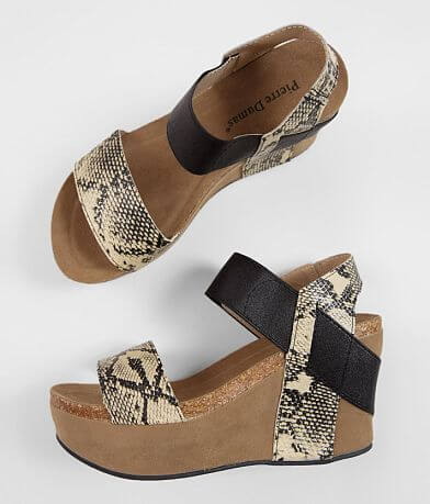 Pierre Dumas Hester Snakeskin Wedge Sandal MISC_DETAIL_1
