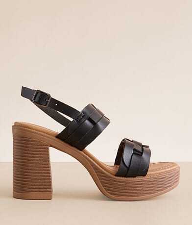 Pierre Dumas Vikki Woven Heeled Sandal front view
