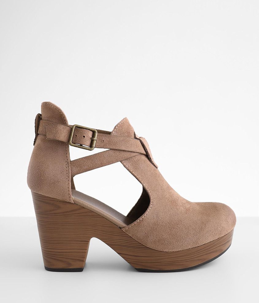 Pierre Dumas Clog Ankle Boot - Women's Shoes in Taupe | Buckle