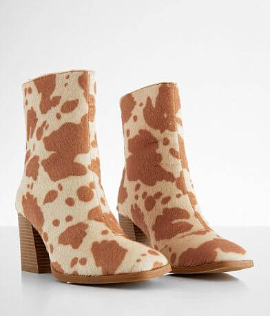 Pierre Dumas Cammy Cow Print Ankle Boot misc detail 1 view