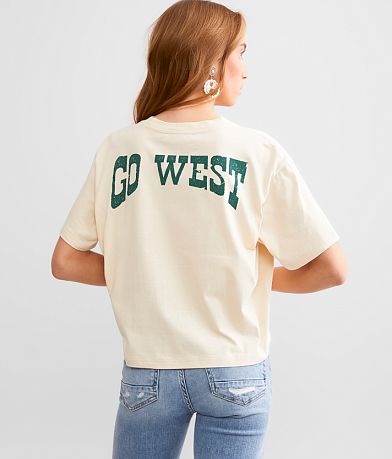 Modish Rebel Go West Celestial Cropped T-Shirt BACK
