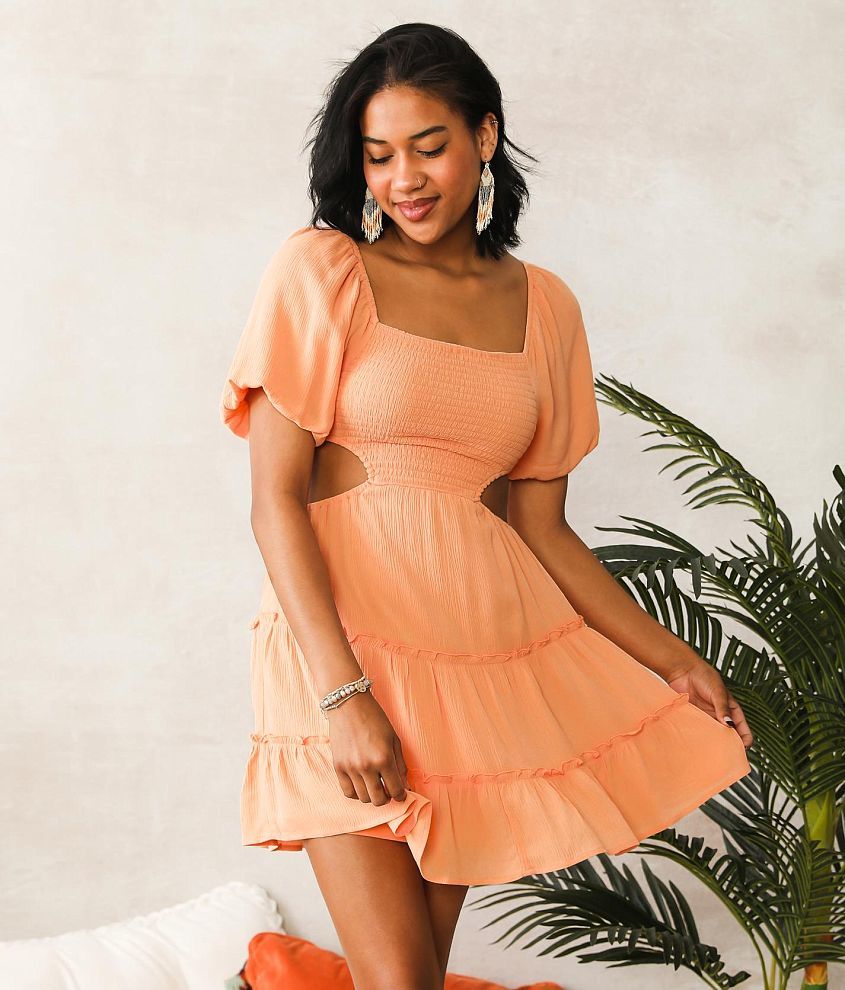 Open back hotsell ruffle dress