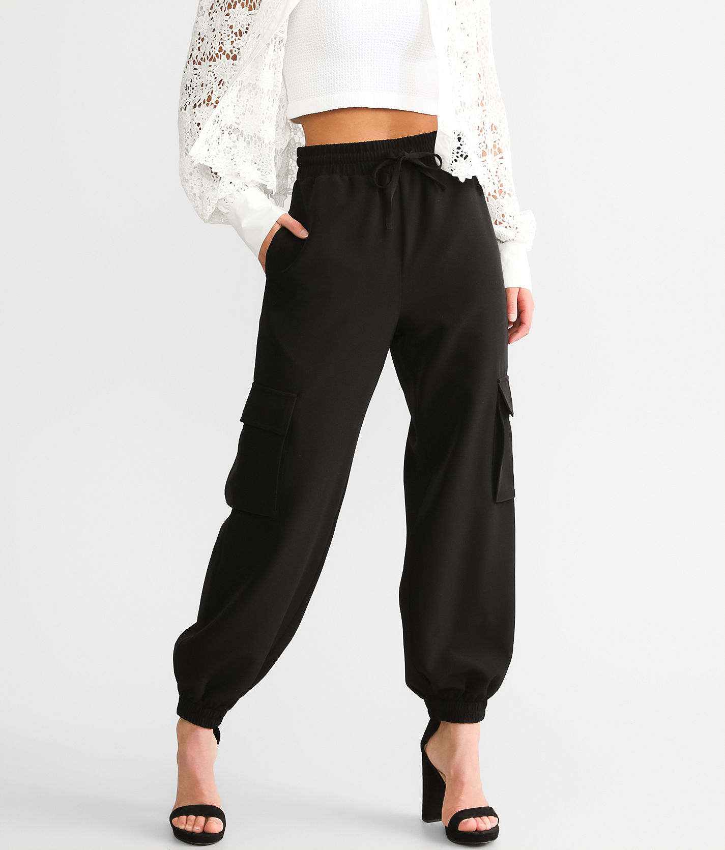 Shell buckle joggers discount womens