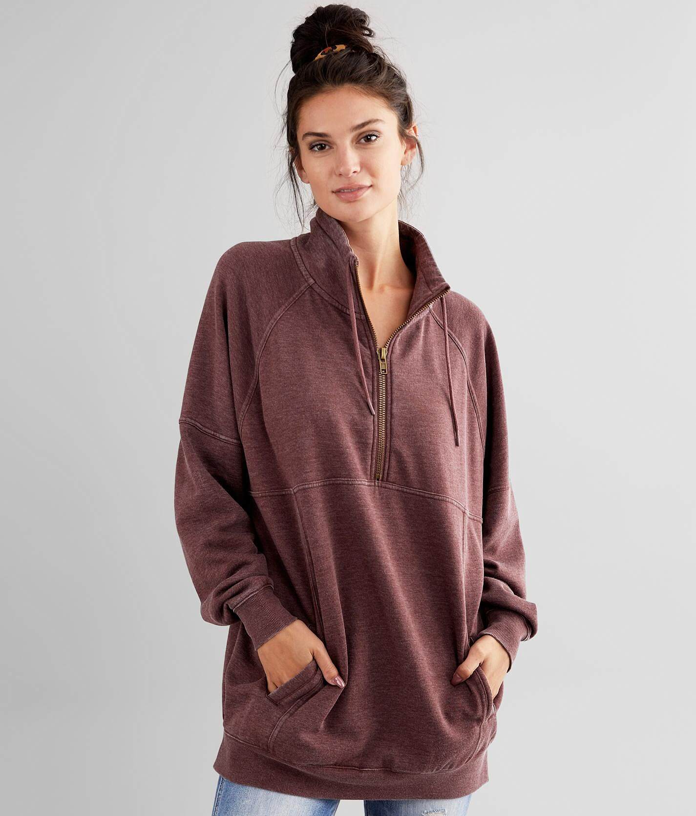 mock neck sweatshirt women's